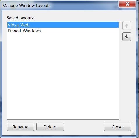 manage window layouts